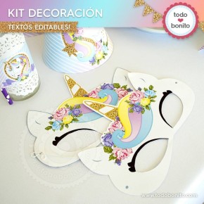 Unicornio: decoración de fiesta