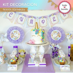 Unicornio: decoración de fiesta