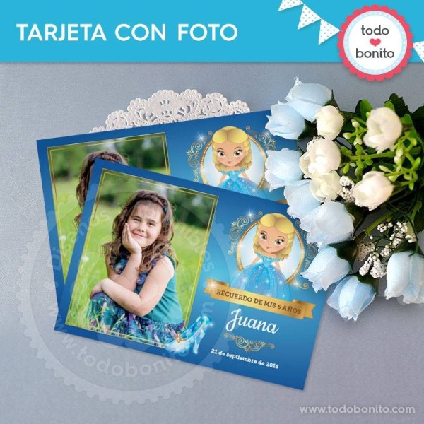 Alitas celeste: tarjeta con foto