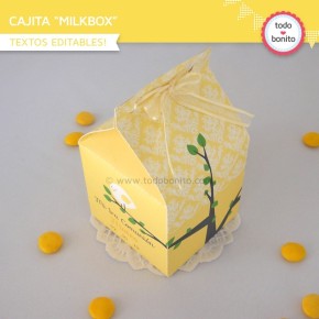 Pajarito amarillo: milkbox