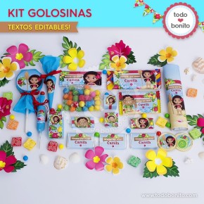 Moana: kit etiquetas de golosinas