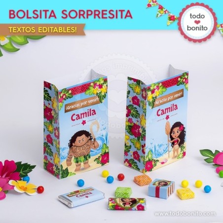 Moana: bolsa sorpresita para imprimir