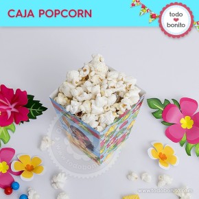 Moana: caja popcorn para imprimir