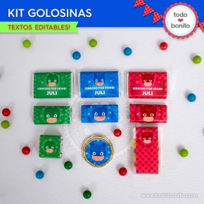 Heroes en Pijamas: kit etiquetas de golosinas