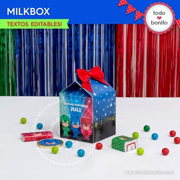 Heroes en Pijamas: cajita milkbox