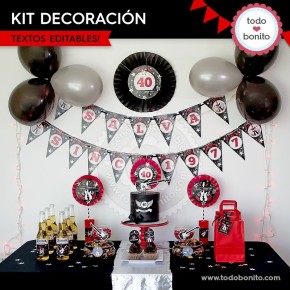 Rock: kit decoración