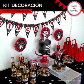 Rock: kit decoración