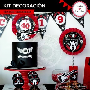 Rock: kit decoración