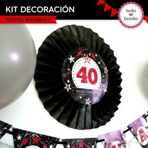 Rock: kit decoración