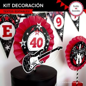 Rock: kit decoración