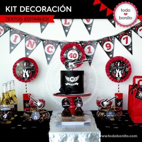 Rock: kit decoración