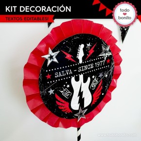 Rock: kit decoración