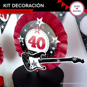 Rock: kit decoración