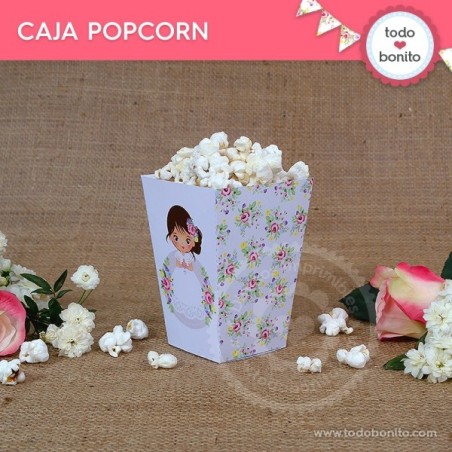 Primera Comunión modelo Juana: cajita popcorn