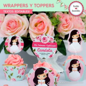 Primera Comunión modelo Candela: wrappers y toppers