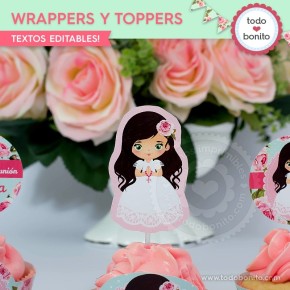 Primera Comunión modelo Candela: wrappers y toppers