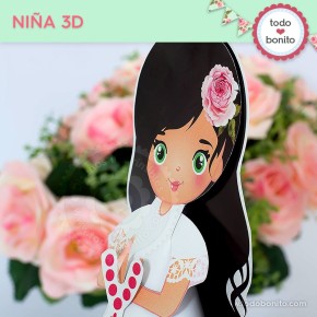 Primera Comunión modelo Candela: Niña 3D