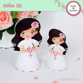 Primera Comunión modelo Candela: Niña 3D