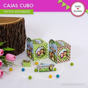 Masha y el Oso: caja cubo