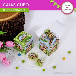 Masha y el Oso: caja cubo