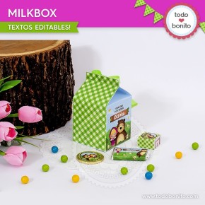 Masha y el Oso: caja milkbox