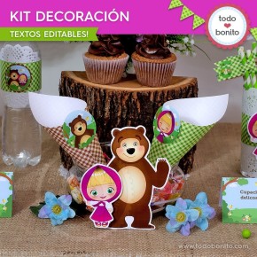 Masha y el Oso: decoración de fiesta