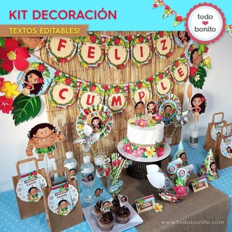 Moana: decoración de fiesta