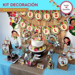 Moana: decoración de fiesta