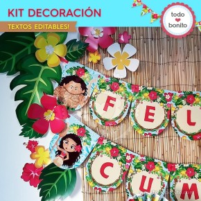 Moana: decoración de fiesta