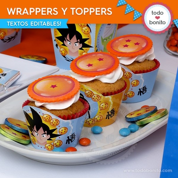 Dragon Ball: wrappers y toppers