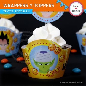 Dragon Ball: wrappers y toppers