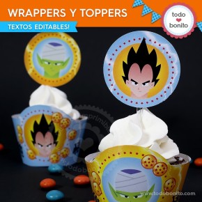 Dragon Ball: wrappers y toppers