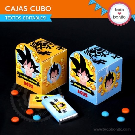 Dragon Ball: cajitas cubo