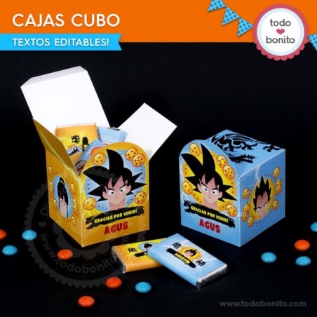 Dragon Ball: cajitas cubo