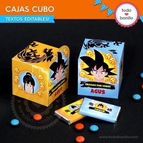 Dragon Ball: cajitas cubo