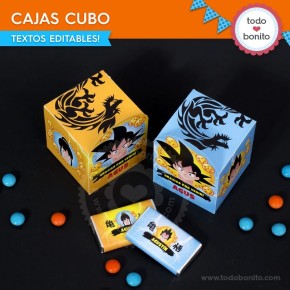 Dragon Ball: cajitas cubo