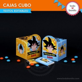 Dragon Ball: cajitas cubo