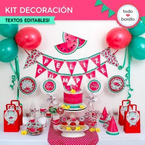 Sandías: kit decoración