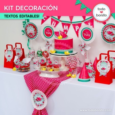 Sandías: kit decoración