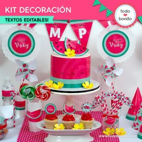 Sandías: kit decoración