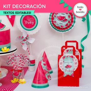 Sandías: kit decoración