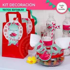 Sandías: kit decoración