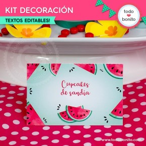 Sandías: kit decoración