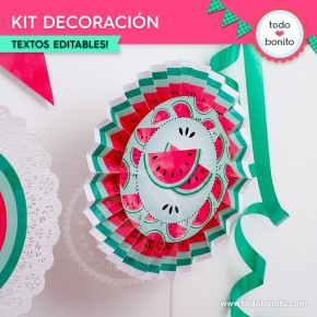 Sandías: kit decoración