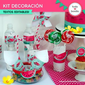 Sandías: kit decoración