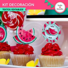 Sandías: kit decoración