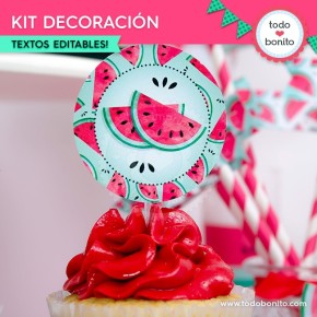 Sandías: kit decoración