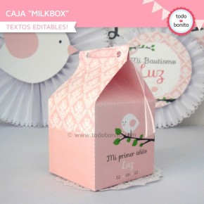 Pajarito rosa: milkbox