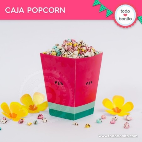 Sandías: cajita popcorn