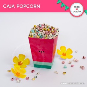 Sandías: cajita popcorn